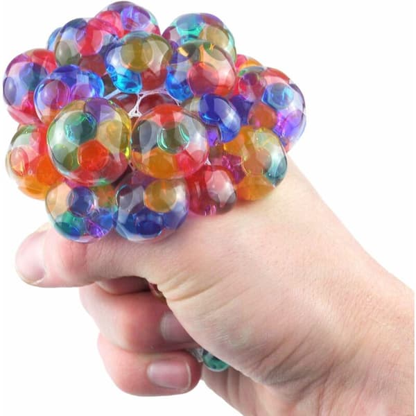 Anti Stress Bollar Druva 6 cm Squishy Mesh Boll Squeeze Boll Multi