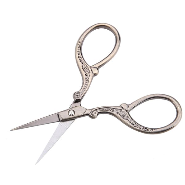 DIY Cross Stitch Antique Sewing Scissors Embroidery Tool Small Scissors (Bronze)