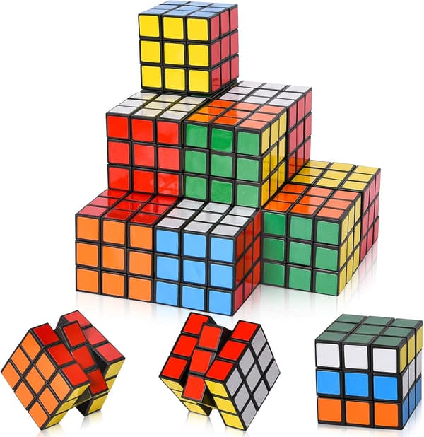 Sæt med 16 Mini Magic Cubes 3 x 3 x 3 cm - Gave til børns fødselsdag