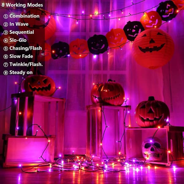 Solar Garden Lights Total 44 Meters, 400 LED Lights - Halloween Lights - Halloween String Lights