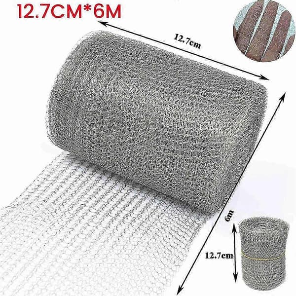 4X Trådnet Rustfrit Stål 12,7 cm x 6 M Trådnet Fint Net Rustfrit Stål Net Tæt Net til