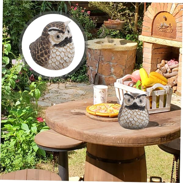 Owl Outdoor Key Hider Garden Key Storage Box Realistic Design Key Storage Holder