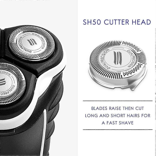 Replacement Heads 6-pack for Series 5000 Shavers Models S5000 S5420 S5380 S5351 with MultiPrecision Blades