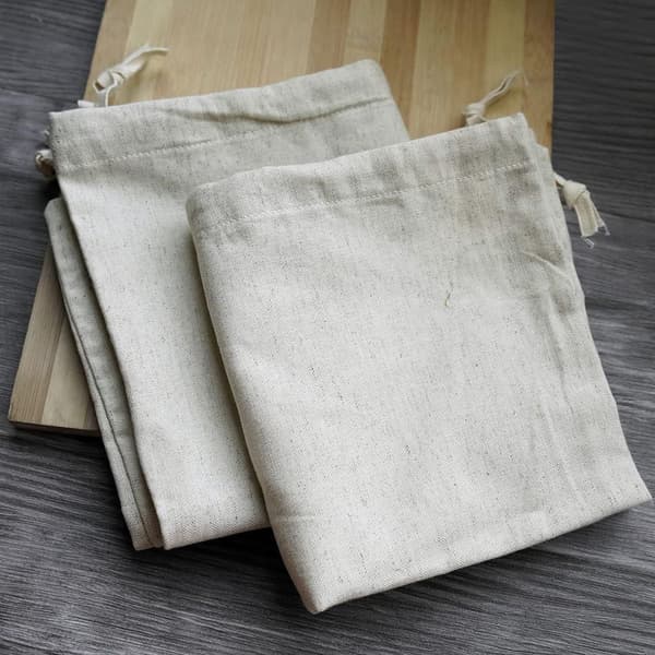 Canvas Laundry Bag with Shoulder Strap - 100% Cotton, Fabric, Very Durable KLB