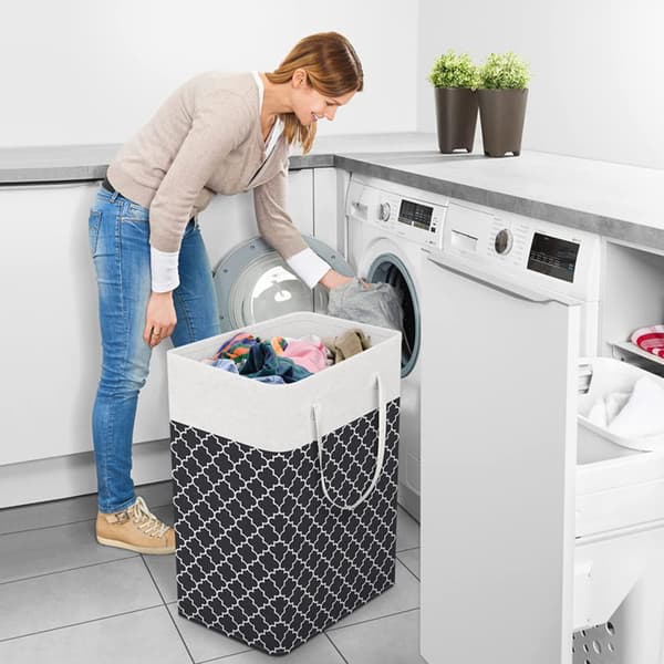 Laundry Basket, Large Laundry Bag with Handles, 75L Organizing Basket