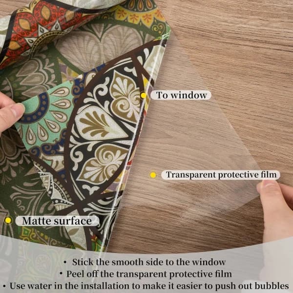 45*200 cm Static Decorative Window Film with Installation Tool No—max