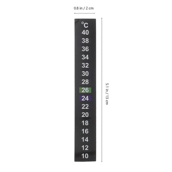 10 stk Akvarium Termometer Klistremerke 10-40 Celsius Selvklebende Termometerstripe