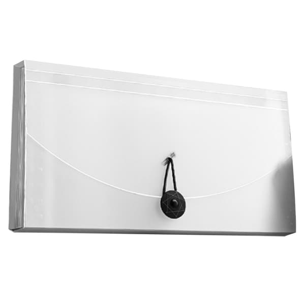 Expanding Folder 13 Pockets Professional Waterproof Document Folder for VAT Invoices Receipts Transparent