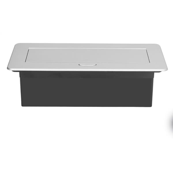 Gulvstik med integreret skrivebordsstik Pop-up stikdåse Set EU-standard 250V 16A