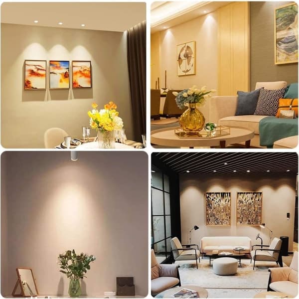 LED GU10 Spotlight Bulbs, 5W Warm White 3000K (50W Halogen Equivalent) Energy Saving Bulb, 400lm 120° Beam Non-Dimmable, 10 Pack