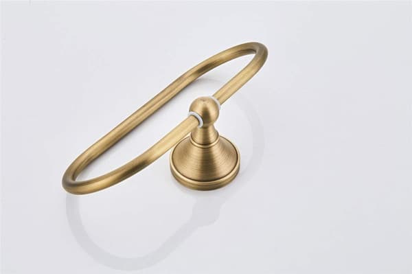 Oval Towel Ring Antique Copper Hanger Towel Rack Bathroom Kitchen Accessory Wall Mounted Brushed Bronze