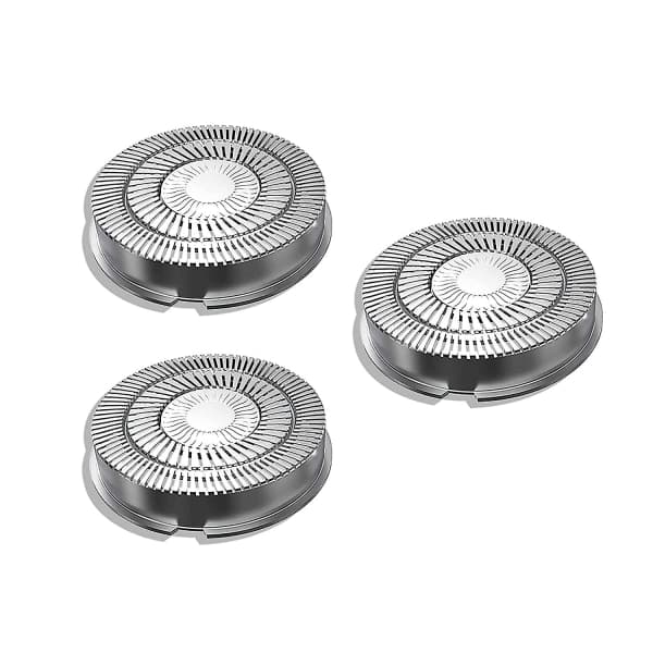 Dhrs Replacement Heads for Electric Shavers, Waterproof Replacement Blades for Men's Shavers, 3-pack