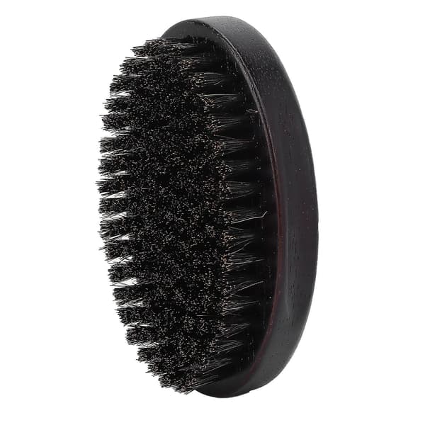 Portable Beard Brush with Wooden Handle for Men, for Salon Styling