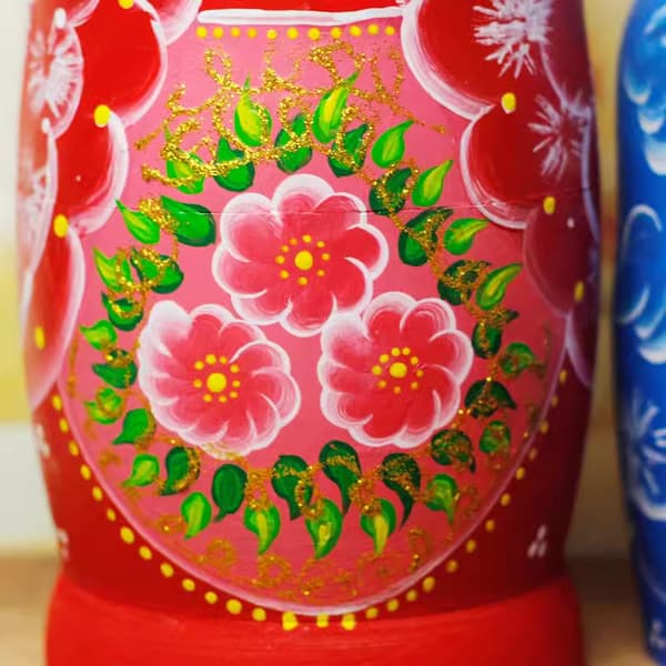 [COQQ] Ryska Matryoshka-dockor, 10-delars set med ryska dockor, trä 5 5