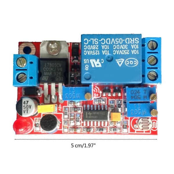 Delay Switch Module Sound Sensor Light Sensor Control Delay On Off Module with Sensor Cable Electronic Accessory 1 sensing line 1 sensing line