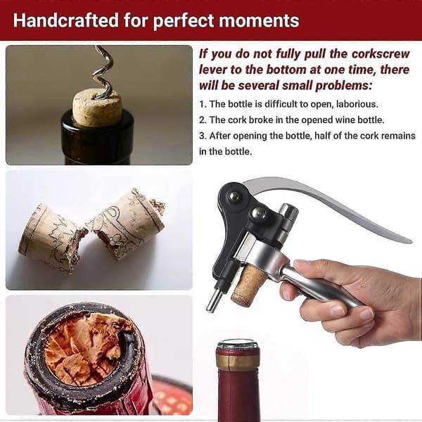 Practical Bottle Opener Wine Tool Set Foil Cutter Bar Lever Corkscrew Cork Drill Lifter Kit Kitchen