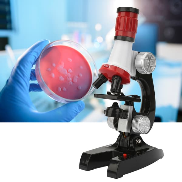Kids Biological Microscope Kit Educational Science Beginner Microscope Toys