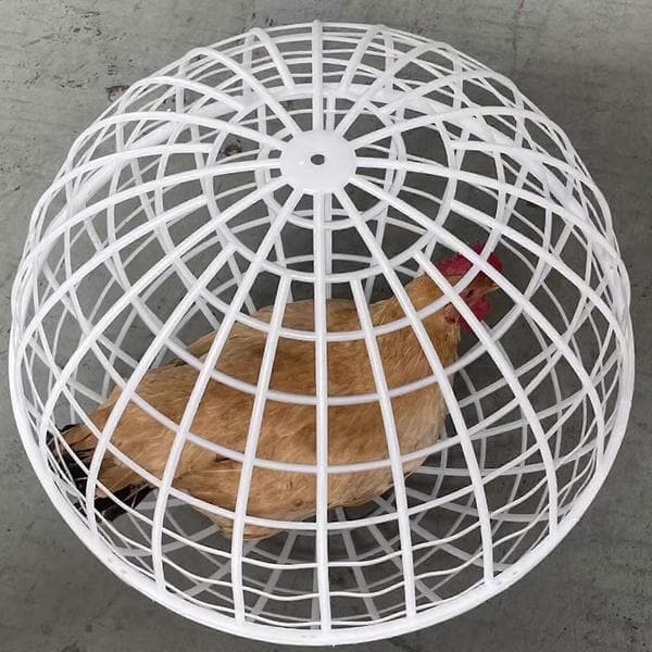 Portable Rolling Round Cage for Poultry, Chicks, Ducks, and Small Pets, Rabbit Cage with Mobility and Breathable Design, Red 30cm Red 30cm