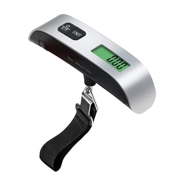 Luggage Scale, Portable, LCD, Digital, 50kg, Silver/Black
