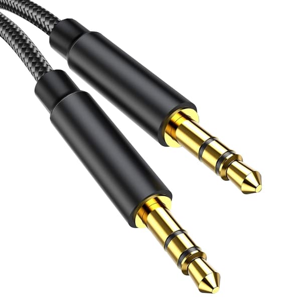 3,5 mm Jack-kabel, han til han lydjackkabel [2 m] Nylon Stereo