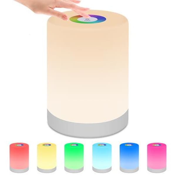Rechargeable induction night light for the bedside table, LED touch charging sm