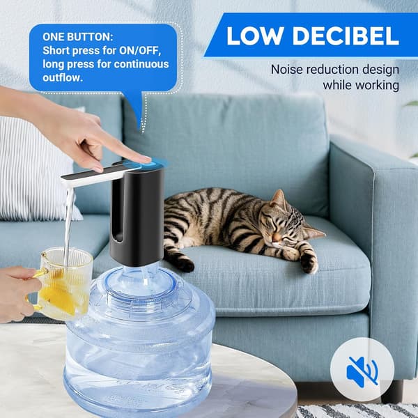Foldable, Rechargeable, Portable, and Quiet Automatic Water Dispenser; Suitable for Camping, Travel, Home, Kitchen, and Office