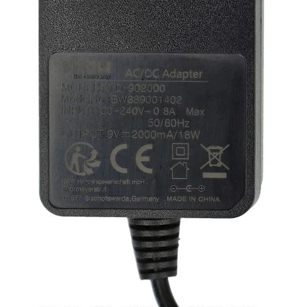 Erstatningsstrømforsyning for Korg KA-350 Keyboard Elektronisk Piano - 160 cm Lengde
