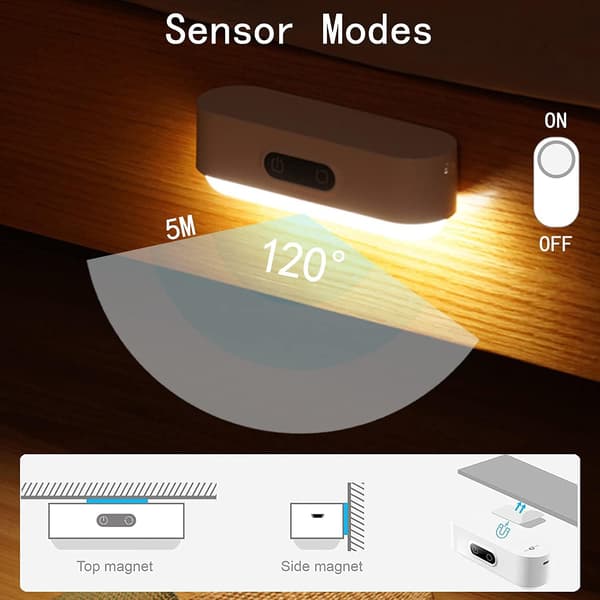 LED Magnetisk Arbejdslampe, Med Dæmpbar Touch Induktion 5 Tilstande