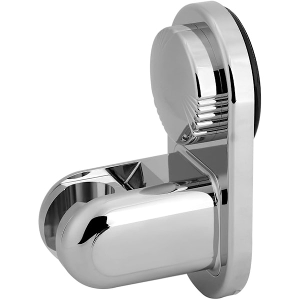 (Silver) Adjustable Shower Bracket without Drilling, Swivel Suction Cup, ZQKLA