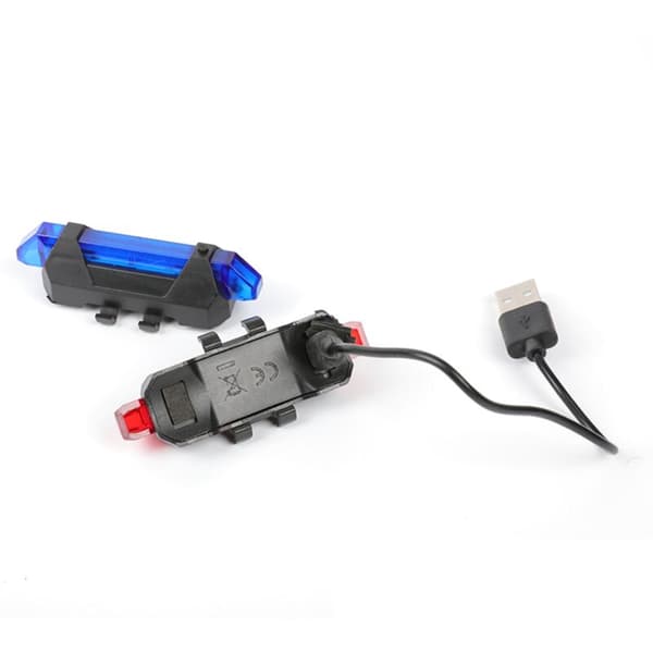 Night Cycling Taillight LED Warning Light Tail Bicycle Accessories USB Charging Outdoor Mountain Bike Light