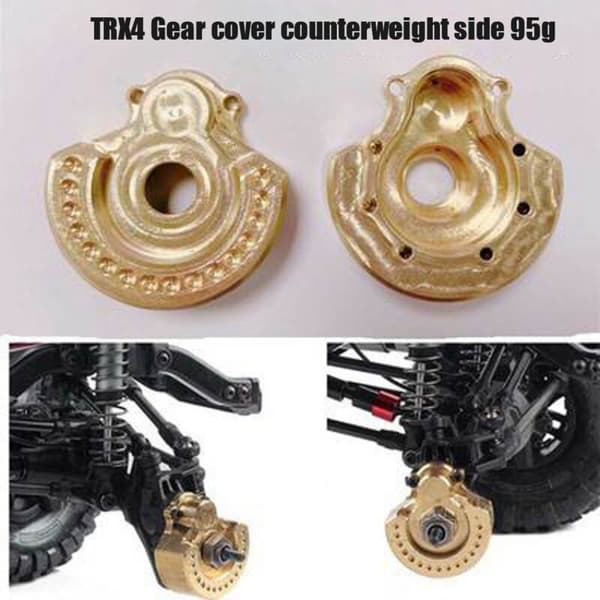 2 stk for TRX6 Bridge Side Counterweight TRX4 Universal Messing Bak
