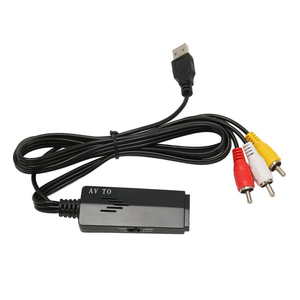 RCA til HD Multimedia Interface-konverter Understøtter 1080P USB-strømforsyning AV til HD Multimedia Interface-adapter
