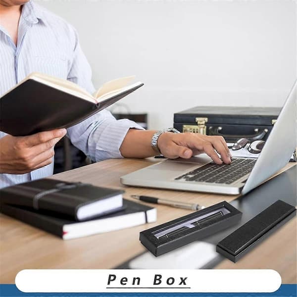 24 Empty Pen Gift Boxes with Clear Lid, Pen Box Pen Display Case for Presentation Jewelry Gift Packaging