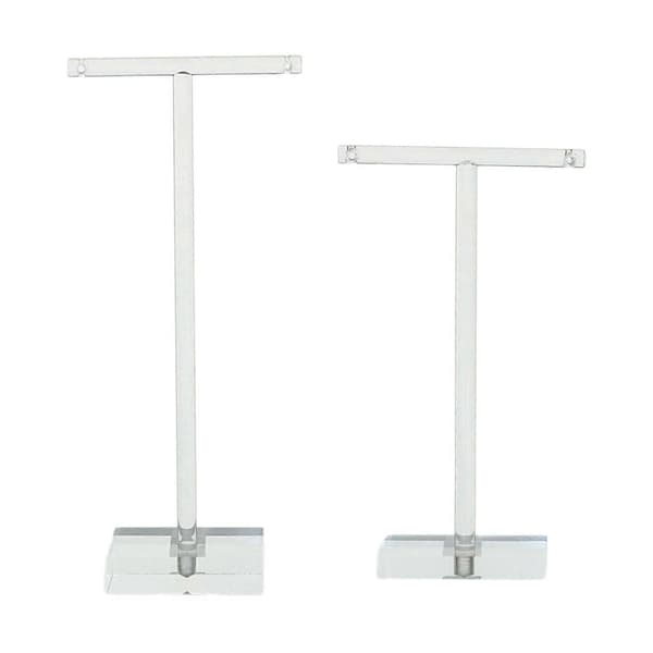 2 Pieces Earring Stand T-Shaped Jewelry Display for Store Home Dressing Table