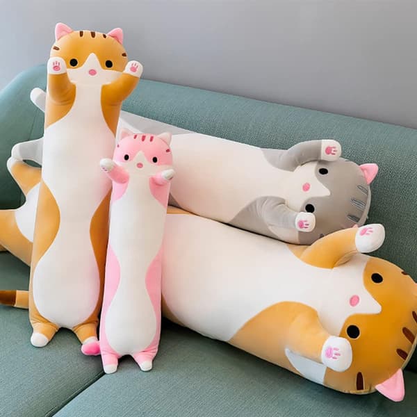 Giant Cat Plushy Cartoon Kitty Sleeping Hugging Pillow, Cud