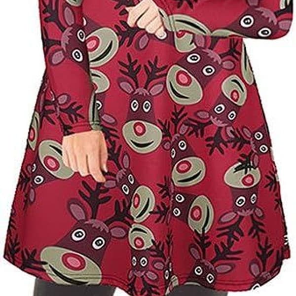 Ugly Ugly Patterns, Ugly Christmas Dress, Funny A-line KLB