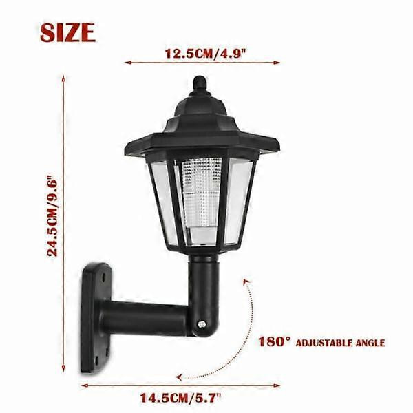 Sekskantede solcellelamper Retro Lanterne 1 stk 1pc