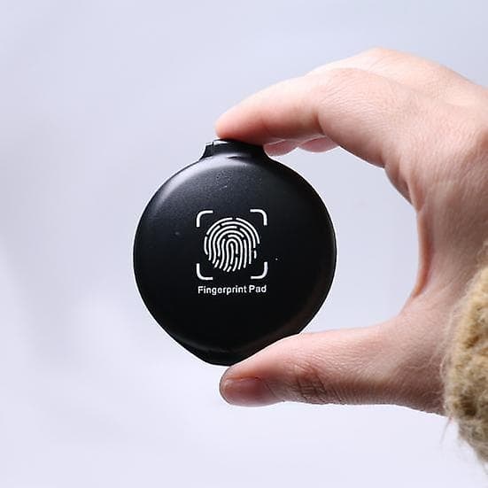 Thumbprint Fingerprint Pad Waterproof Compact Size Portable Identification Security Fingerprint Black Stamp Pad