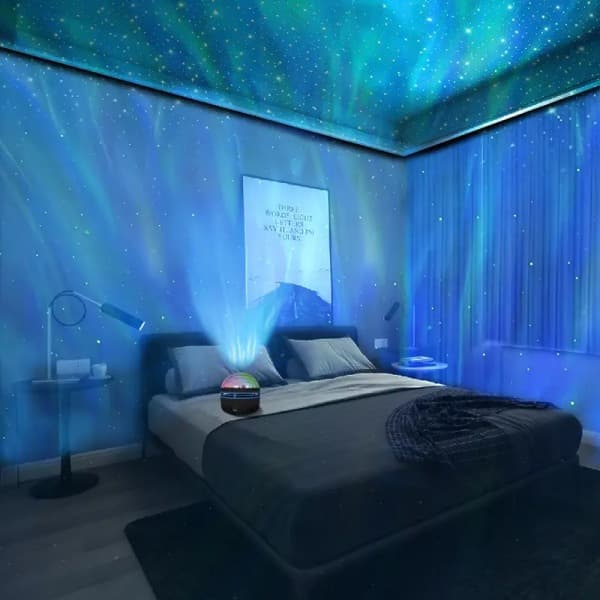 Forvandl dit hjem med et sæt LED-nordlys – perfekt til bryllupper, jul, Halloween, rejser og mere!