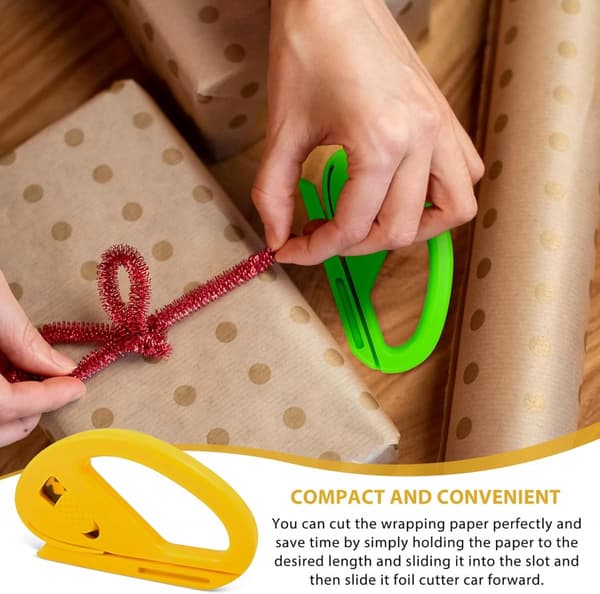 Gift Wrapping Paper Cutter - 3 Pieces - Wrapping Paper Cutter - Gift Wrapping Tool Roll Cutter