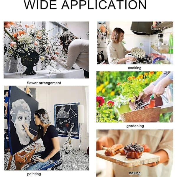 Hageforkle for kvinner, lav rygg, forkle med lomme, japansk forkle for arbeid, hagearbeid, matlaging, maling, baking