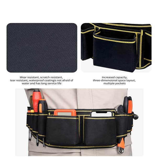 #Heavy Duty Tool Belt Carpenter Tool Belt with Quick Release Buckle Construction Worker Electrician Tool Belts#