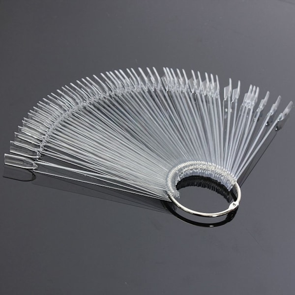Display tips, glat prøvekort / display med tips i plexiglas