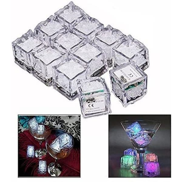 Gearmax® Waterproof Decorative LED Ice Cubes Fast Flashing LED Ice Cubes