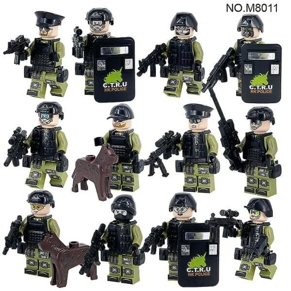 Sotilasrakennussarja 12 minihahmolla