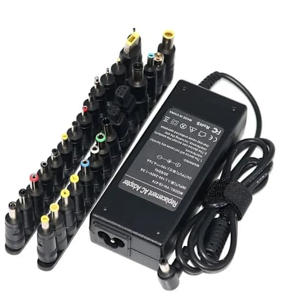 90W Universal 19V Laptopoplader Strømadapter - Kompatibel med 18.5V 19.5V 20V Laptops[JUN]
