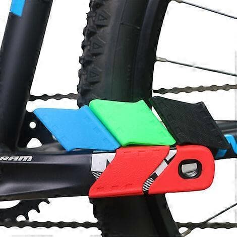 4 stk. Silikone Cykel Kranksærmsbeskyttere Cykeltilbehør (Sort)