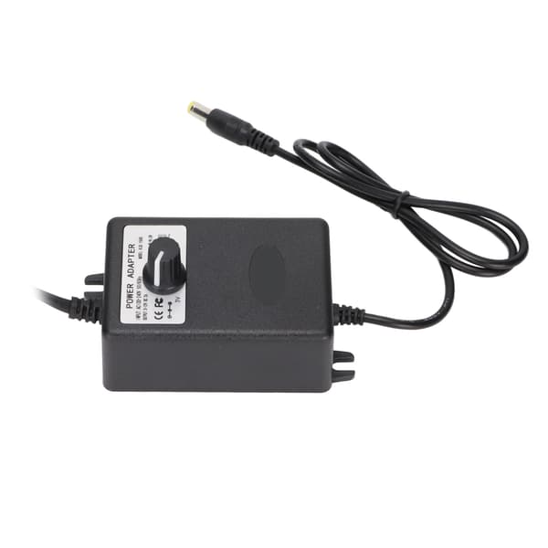Strømadapter Justerbar Spændingshastighedsregulering 24W 2A Hurtigopladende Computerstrømadapter 100-240V US-stik