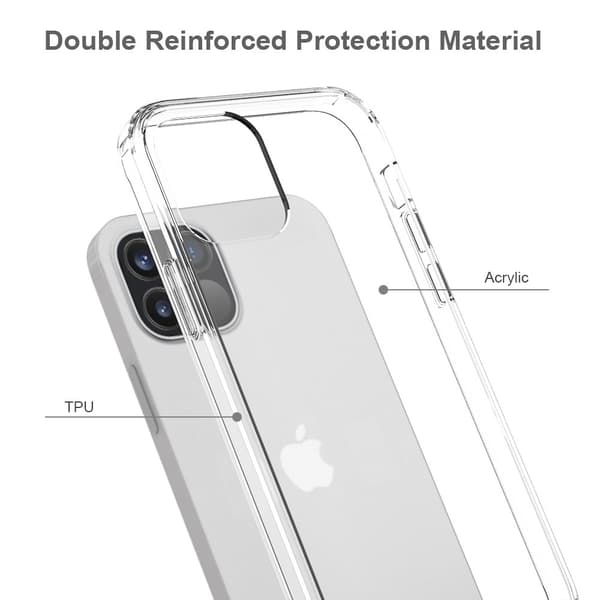 iPhone 12 / 12 Pro - Akryyli/TPU-kuori