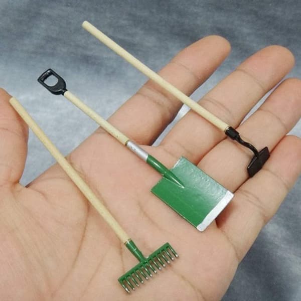 6 stykker Miniature Dukkehus Arbejdstilbehør Fe-have Pla